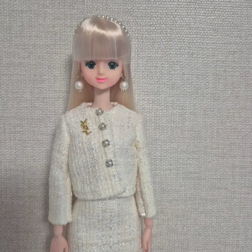 [BUNJANG] Custom Mimi Blue Eyes Silver Hair Doll / 커스텀미미 파란눈 은발미미