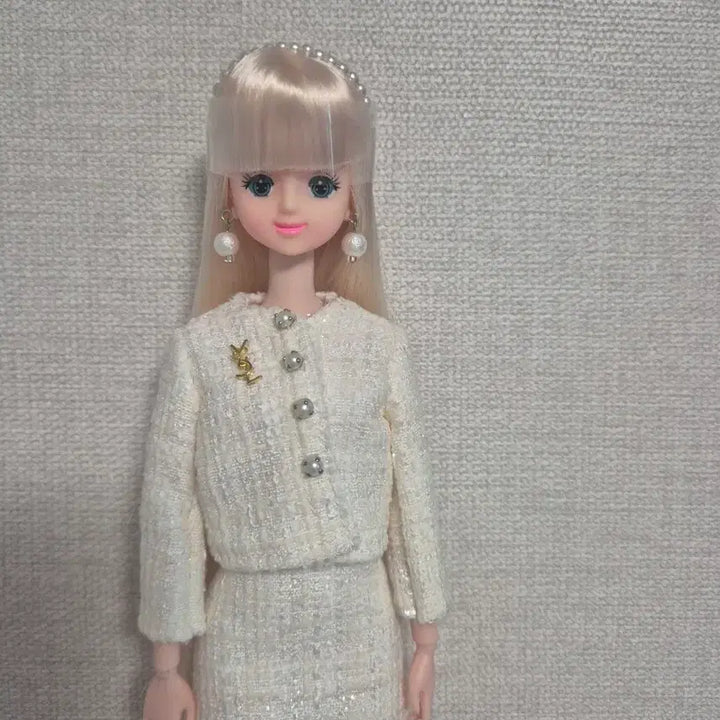 [BUNJANG] Custom Mimi Blue Eyes Silver Hair Doll / 커스텀미미 파란눈 은발미미