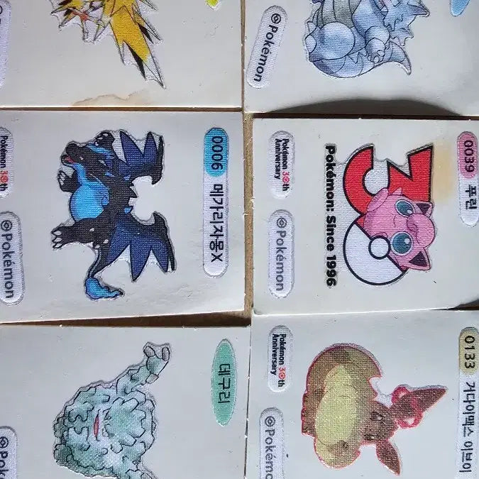 [BUNJANG] Pokemon 30th Anniversary Stickers (16 Types) / 포켓몬 띠부실 팝니다
