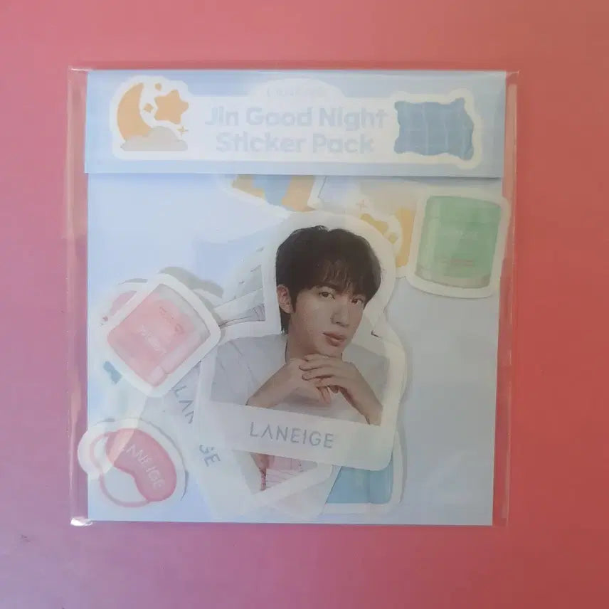 [BUNJANG] BTS Jin Laneige Good Night Sticker Pack / BTS 진 라네즈 굿나잇 스티커팩 미개봉 새상품
