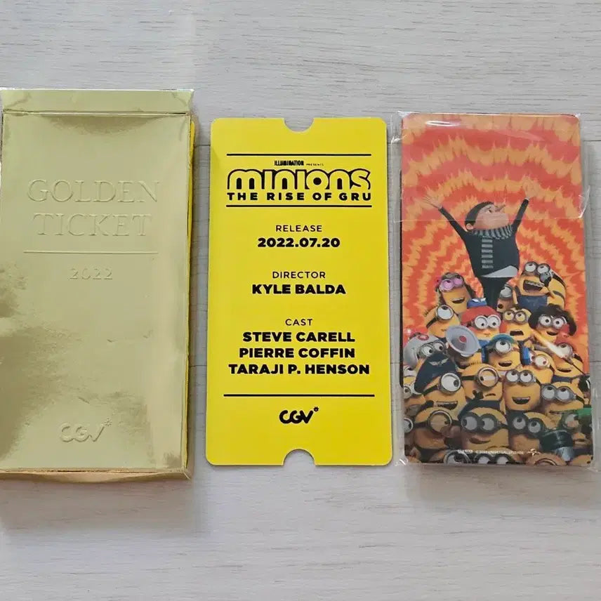 [BUNJANG] Minions Golden Ticket 2022 CGV / 미니언즈 골든티켓 2022 cgv