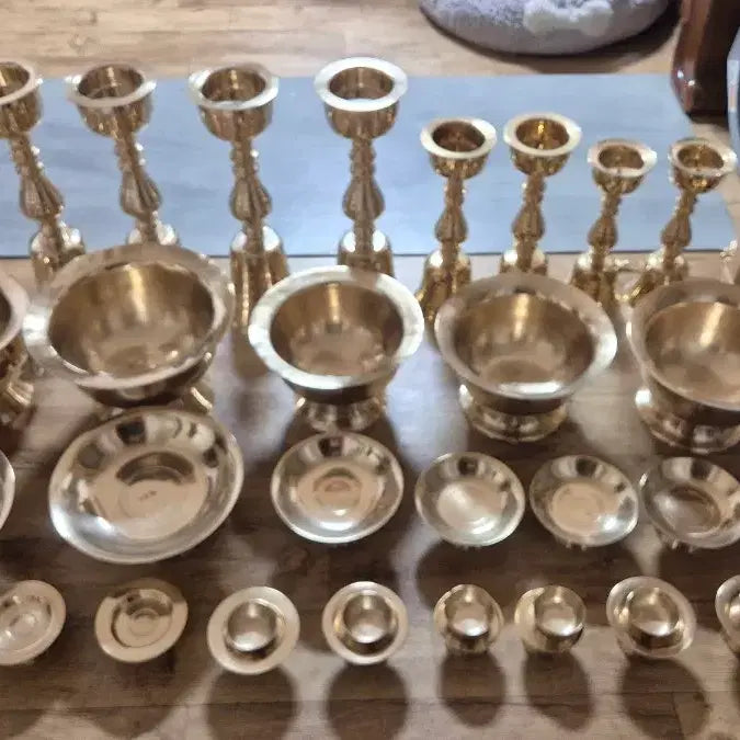 [BUNJANG] Brass Buddhist Ritual Items Set / 놋제품(불교용품)