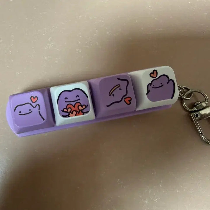[BUNJANG] Ditto Keycap Keyring / CU 메타몽 키캡 키링