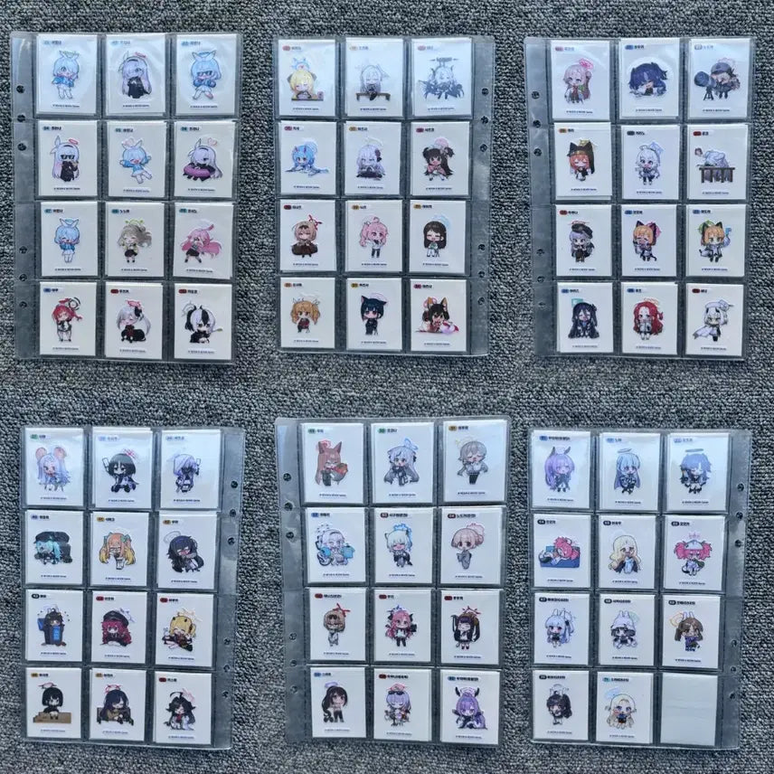 [BUNJANG] Blue Archive Full Set 71 Types Tti-bbu Seal / 블루아카이브 띠부씰 71종 전종