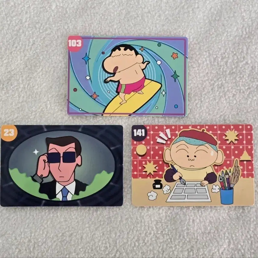 [BUNJANG] Crayon Shin-chan Card Bundle Set - Shin-chan, Hoon-i, Black Bear / [일괄] 짱구는못말려 카드 짱구/훈이/흑곰