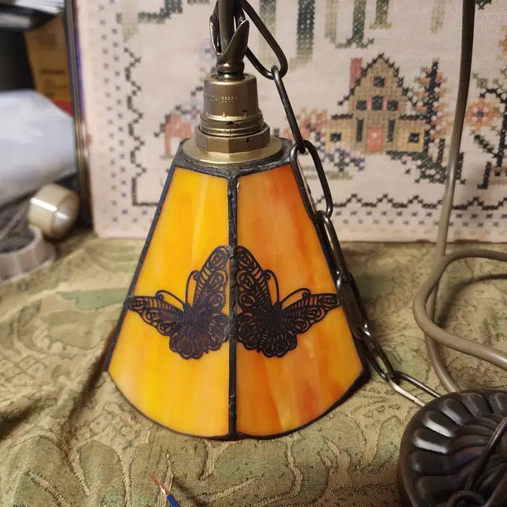 [BUNJANG] Stained Glass Ceiling Light, 15cm Diameter / 스테인드글라스 천장등 지름15cm1개에27000원