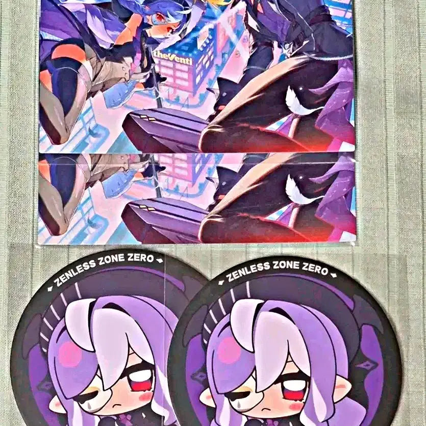 [BUNJANG] Zenless Zone Zero Vivian Limited Popup Coaster and Postcard Bundle Set / 젠레스 존 제로 더 벤티 팝업 한정 비비안 코스터 엽서 일괄