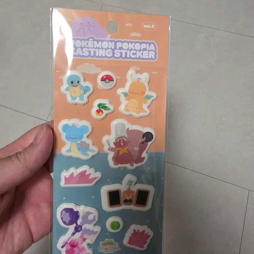 [BUNJANG] Pocopia Pokemon Casting Sticker Ver. C (Sealed) / 성수 무신사 포코피아 포켓몬 캐스팅 스티커 c 버전 미개봉 새상품