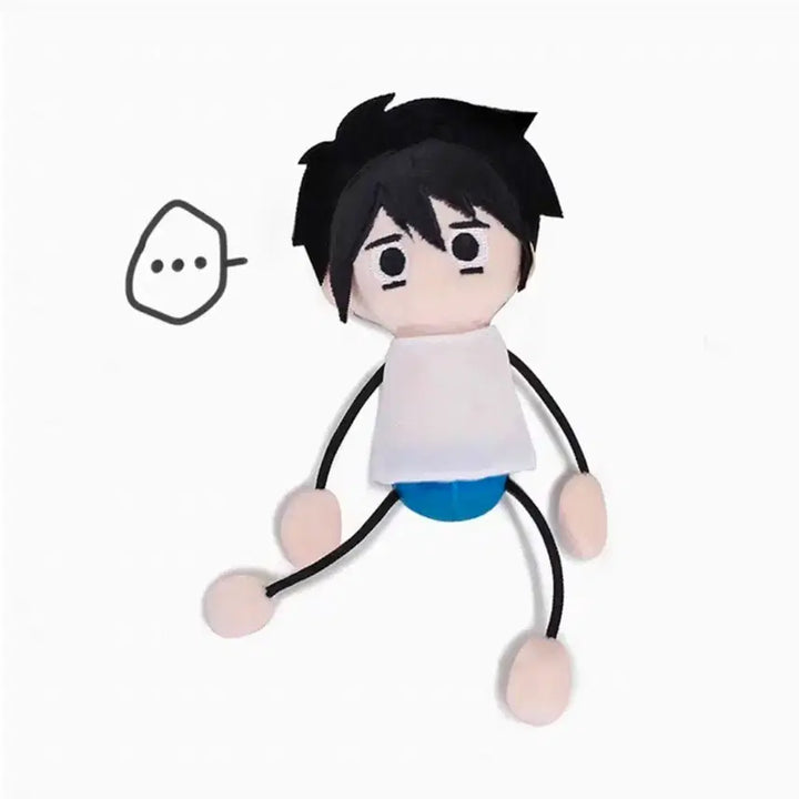 [BUNJANG] Death Note L &amp; Light Dangling Plush Keychain Set / 데스노트 L, 라이토 대롱대롱 인형 키링
