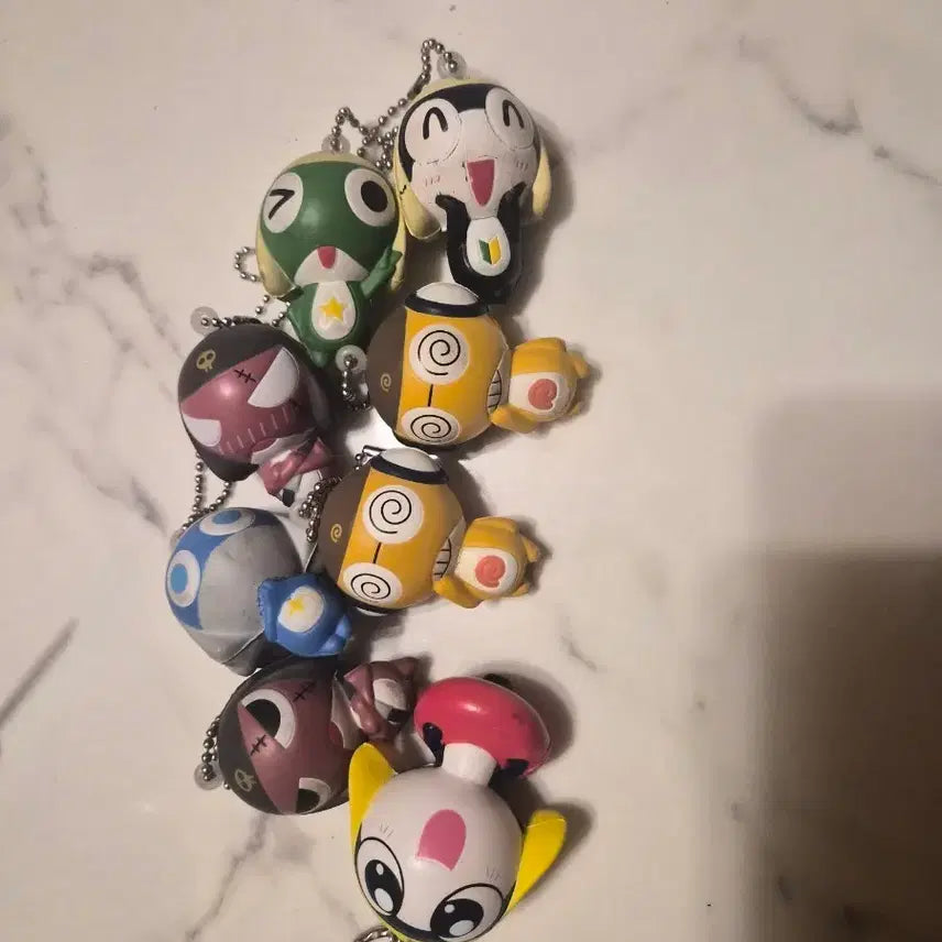 [BUNJANG] Keroro Plush Keyring Bundle Set / 7만택포 고전 케로로 푹신푹신키링 일괄