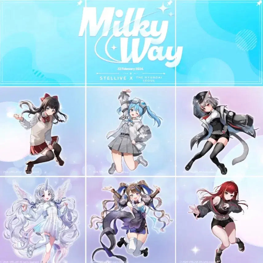 [BUNJANG] Stellive Milky Way Acrylic Stand Set / 스텔라이브 밀키웨이 아크릴 스탠드 세트