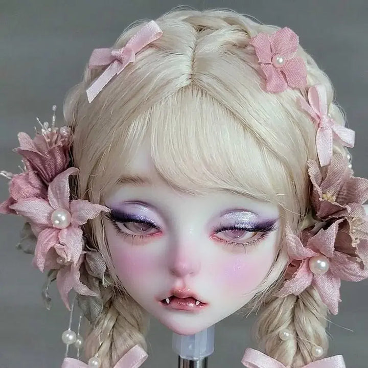 [BUNJANG] MSD Size Ball-Jointed Doll Head (1/4 Scale) - Made-up / 구관 MSD 화장된 헤드 구체관절인형 머리 1/4