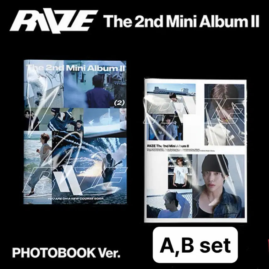 [BUNJANG] RIIZE Mini 2nd Album [RIIZING] Photobook Ver A &amp; B Set / 라이즈 미니 2집 [II] Photobook Ver(A,B버전set구성)