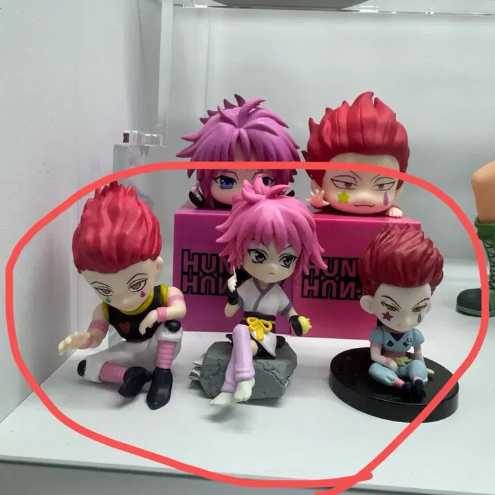 [BUNJANG] Hunter x Hunter Hisoka &amp; Machi Desktop Figures Bundle Set / 헌터x헌터 히소카 마치 데스크탑 피규어 일괄
