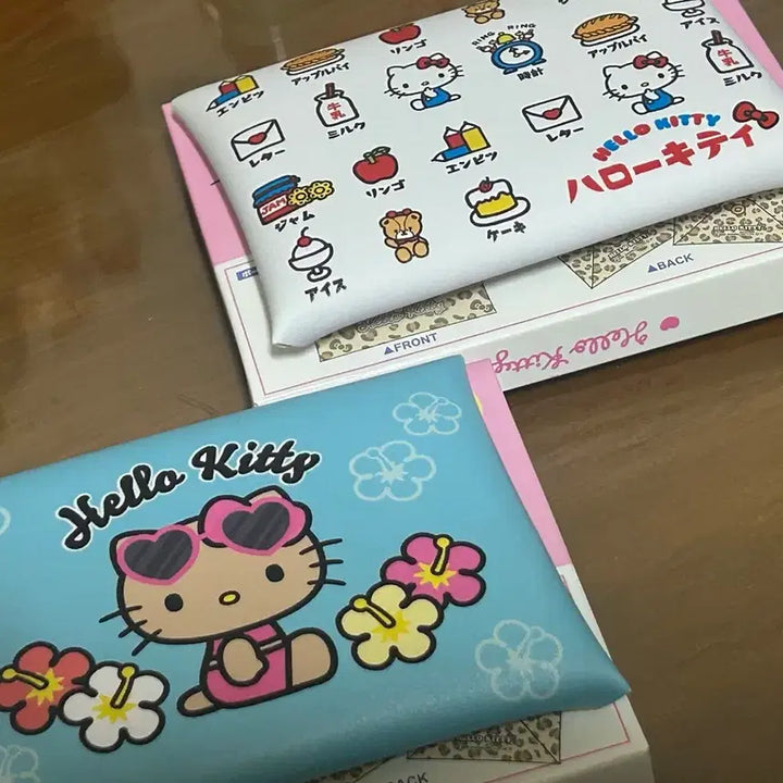 [BUNJANG] Hello Kitty Secret Leather Pouch / 헬로키티 시크릿 레더 랜덤 파우치