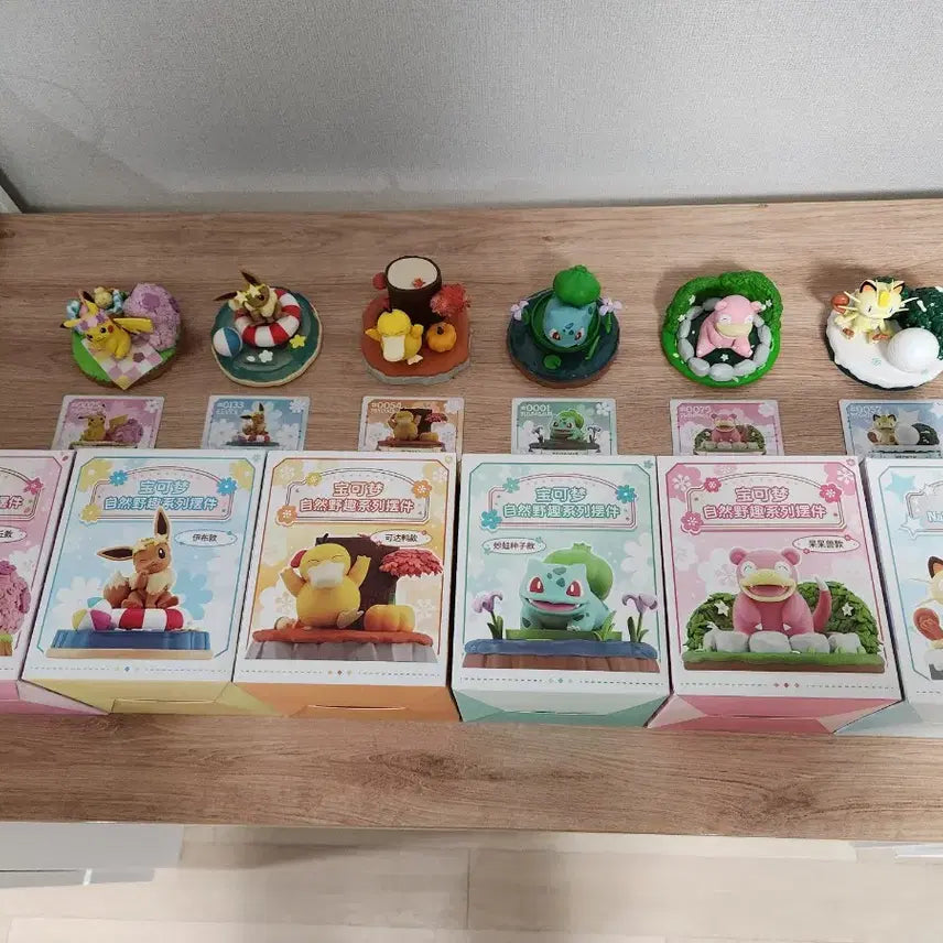 [BUNJANG] Pokemon Nature Friends Figure Set / 포켓몬스터 자연의 벗 피규어 6종