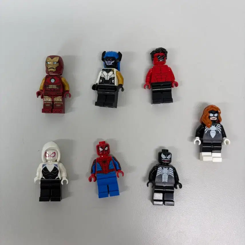 [BUNJANG] LEGO Marvel War Machine Mech Robot &amp; Heroes Minifigure Set (7 types) / 레고 마블 워 머신 맥 로봇&amp;히어로즈 미니피규어 7종 모음
