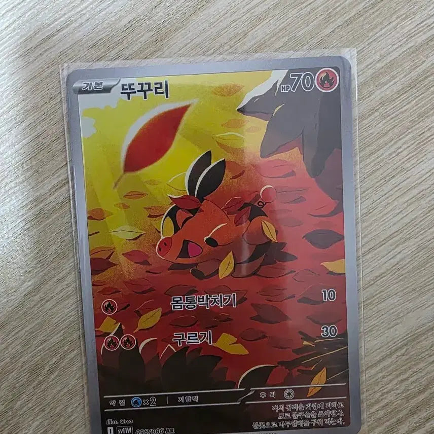 [BUNJANG] Pokemon Card Torkoal AR 096/086 / 포켓몬 카드 뚜꾸리 AR 096/086