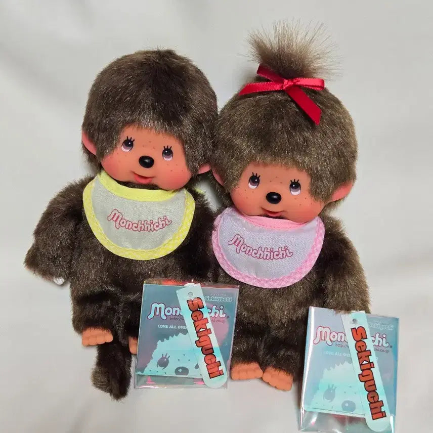 [BUNJANG] Vintage Monchhichi Original Couple Set / 몬치치 고전 기본 오리지날 여아. 남아 커플세트