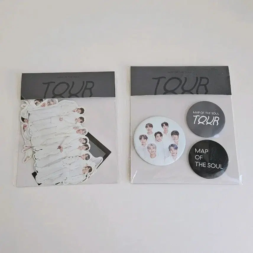 [BUNJANG] BTS Map of the Soul Sticker &amp; Can Badge Bundle Set / 맵솔 스티커 캔뱃지 2개 일괄 방탄 bts