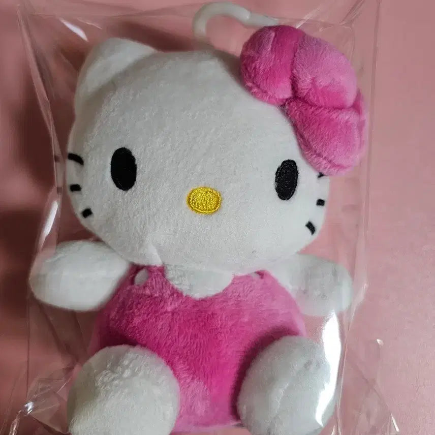 [BUNJANG] Hello Kitty Plush Pink Keyring / 헬로키티 인형 핑크 키링