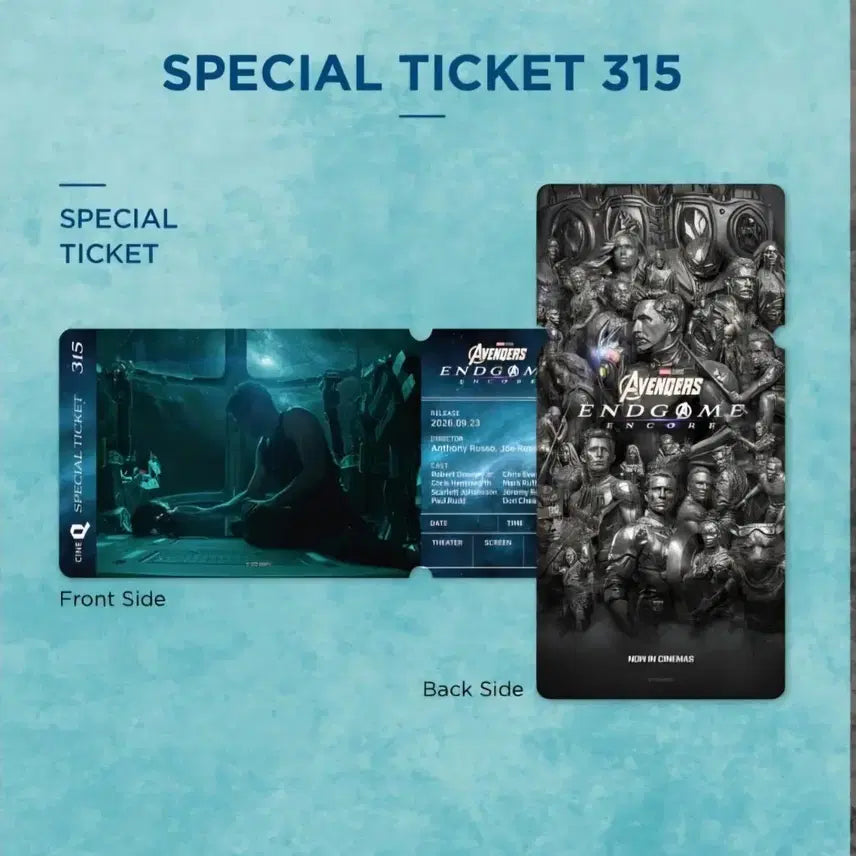 [BUNJANG] Avengers: Endgame Encore Special Ticket / 어벤져스 엔드게임 앙코르 스페셜티켓 판매합니다.