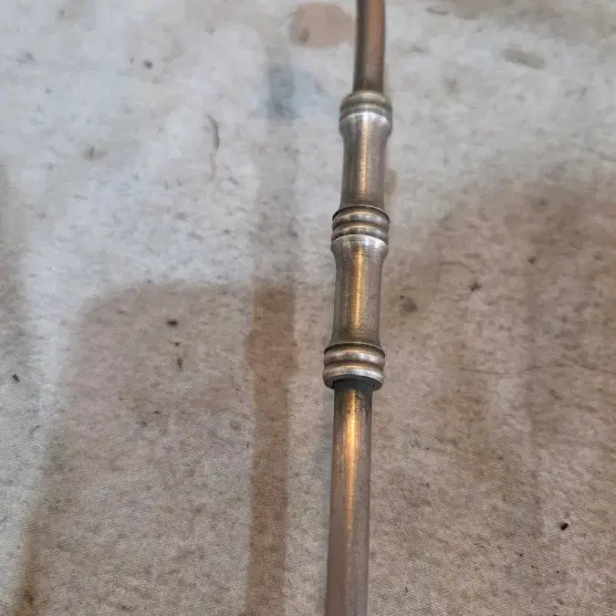 [BUNJANG] Antique High-Grade White Brass Long-Stemmed Pipe / 옛날 고급 백동 곰방대