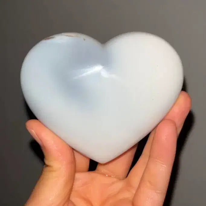 [BUNJANG] Blue Chalcedony Heart / 블루 칼세도니 하트