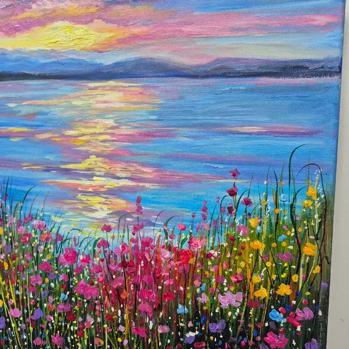 [BUNJANG] Wildflowers Landscape Painting (Size 12) / 들꽃들이 아련하게. 새상품. 원화작품. 12호그림