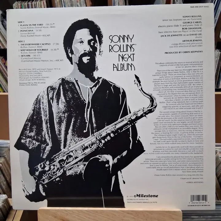 [BUNJANG] Sonny Rollins Next Album US Press LP Mint Condition / 민트급 미국반 소니 롤린스 넥스트 앨범 LP 할인