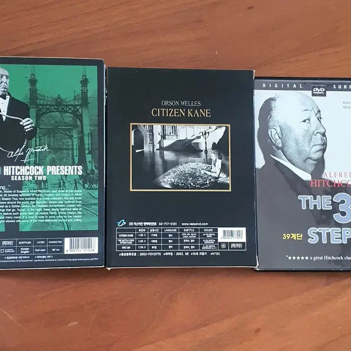 [BUNJANG] Alfred Hitchcock Collection DVD Set (9 Discs) / 알프레드히치콕dvd9장. 프레젠트시즌2 /시티즌케인 /39계단