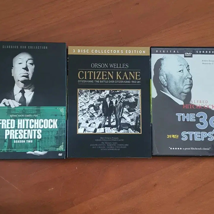 [BUNJANG] Alfred Hitchcock Collection DVD Set (9 Discs) / 알프레드히치콕dvd9장. 프레젠트시즌2 /시티즌케인 /39계단