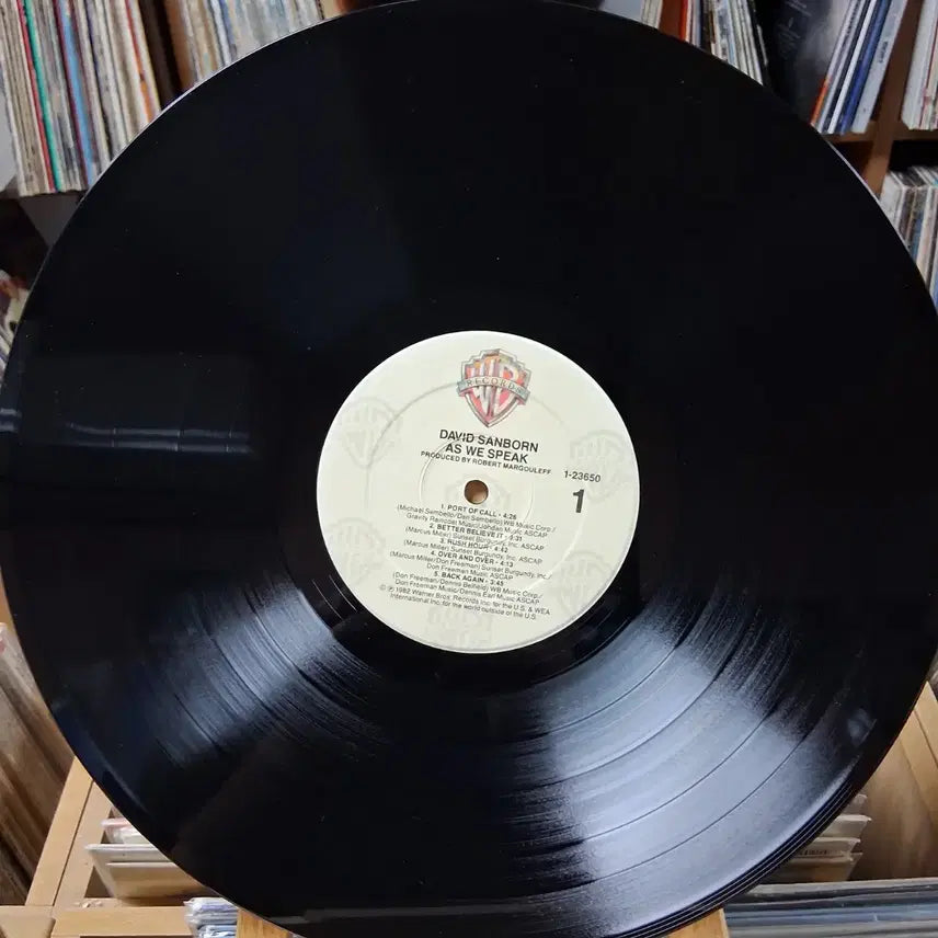 [BUNJANG] David Sanborn "AS WE SPEAK" LP (US Pressing) / 민트 미국반 데이빗 샌본 AS WE SPEAK LP 할인