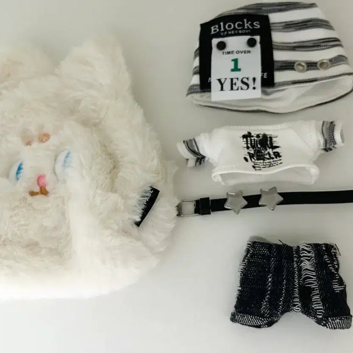 [BUNJANG] 10cm Doll Clothes Y2K Style Storage Pouch Set / 10cm인형옷 Y2K솜깅용 의상보관 파우치 세트