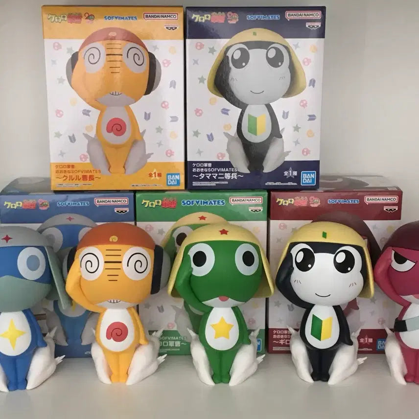 [BUNJANG] Keroro SOFVIMATES Sofubi Figure 5 Figure Full Set / 케로로 SOFVIMATES 소프비 피규어 5종 풀세트