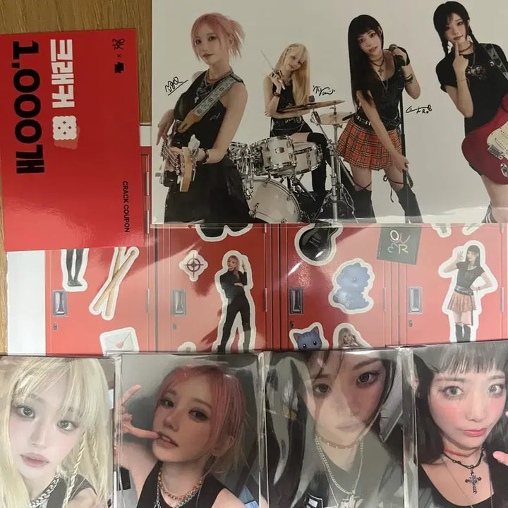[BUNJANG] QWER Basic Photocard Goods Set / QWER 크랙 기본포카굿즈세트 판매