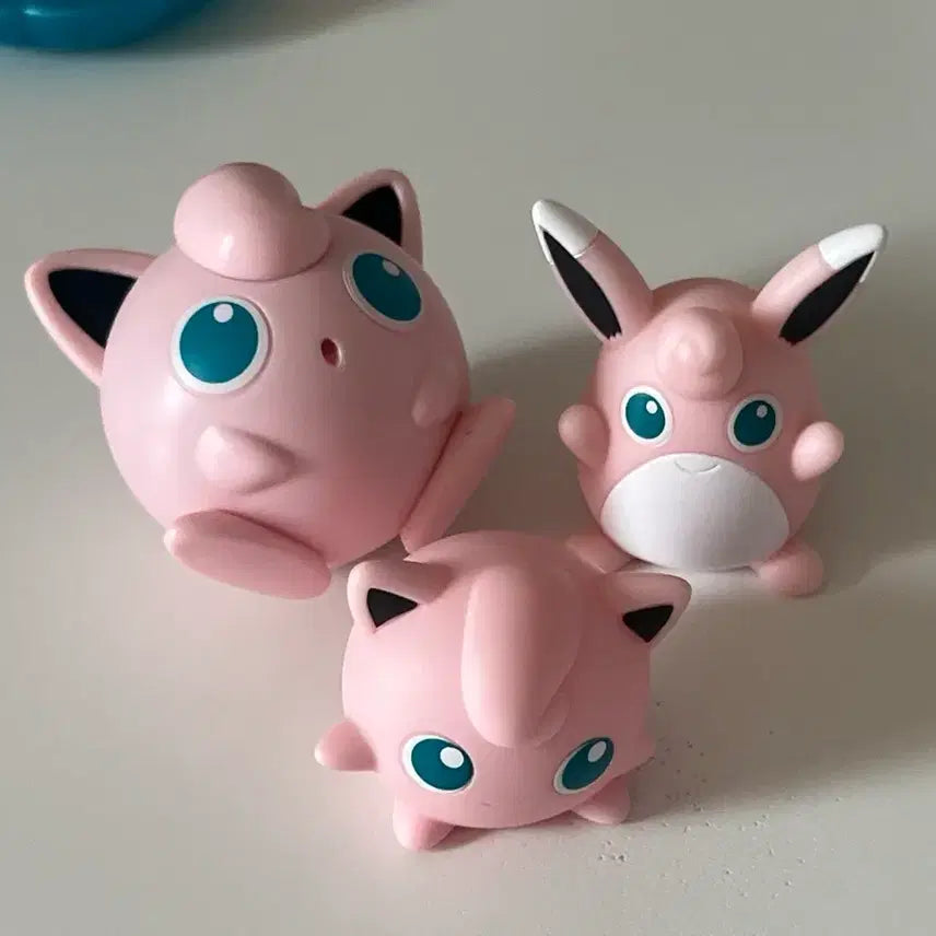[BUNJANG] Pokemon Sitting Jigglypuff Gacha Finger Puppet Sofubi Figure Bundle Set / 포켓몬 웅크리기 푸린 가챠 푸크린 손가락 인형 소프비 피규어 일괄
