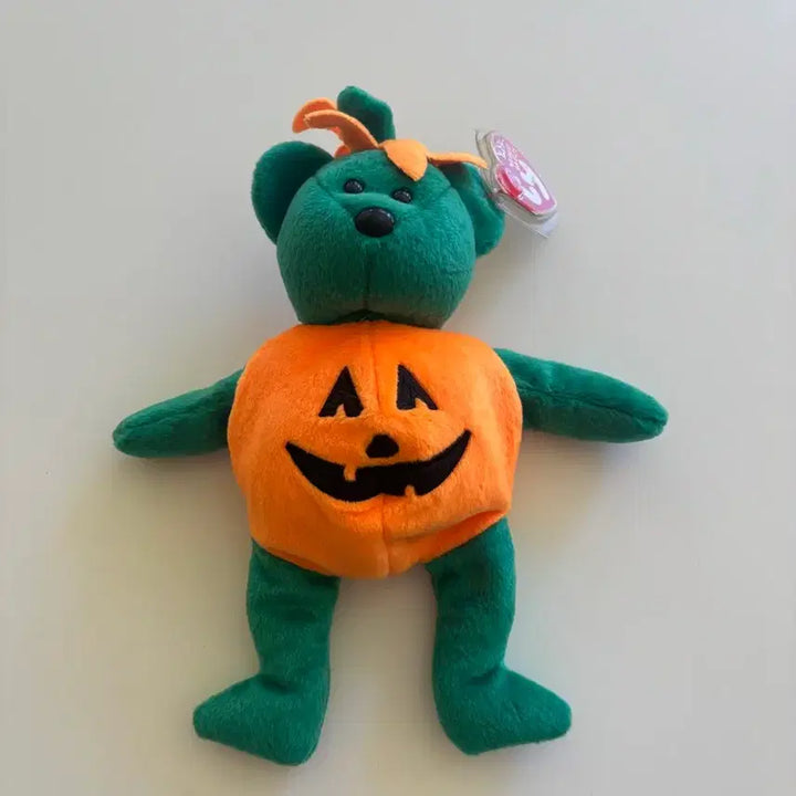 [BUNJANG] Ty Halloween Pumpkin Bear Plush (2003) / TY인형 호박곰 (할로윈소품) 택o