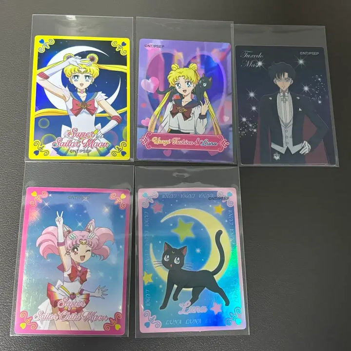[BUNJANG] Sailor Moon Wafer Hologram Sticker Set (Mars, Mercury, Jupiter, Venus, Neptune, Saturn) / 세일러문 웨하스 홀로그램스티커 세라 머큐리 마스 주피터 아루누스 넵튠 새턴