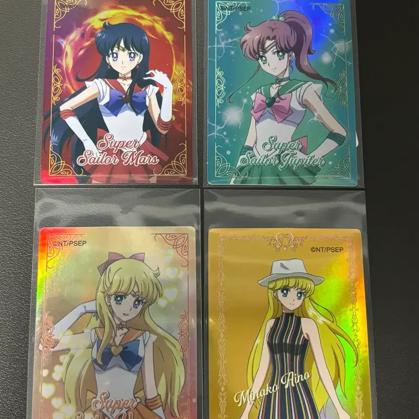 [BUNJANG] Sailor Moon Wafer Hologram Sticker Set (Mars, Mercury, Jupiter, Venus, Neptune, Saturn) / 세일러문 웨하스 홀로그램스티커 세라 머큐리 마스 주피터 아루누스 넵튠 새턴