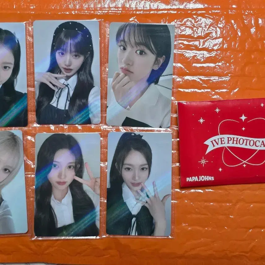 [BUNJANG] IVE Papa Johns Photocard Bundle Set / 아이브 포토카드 파파존스