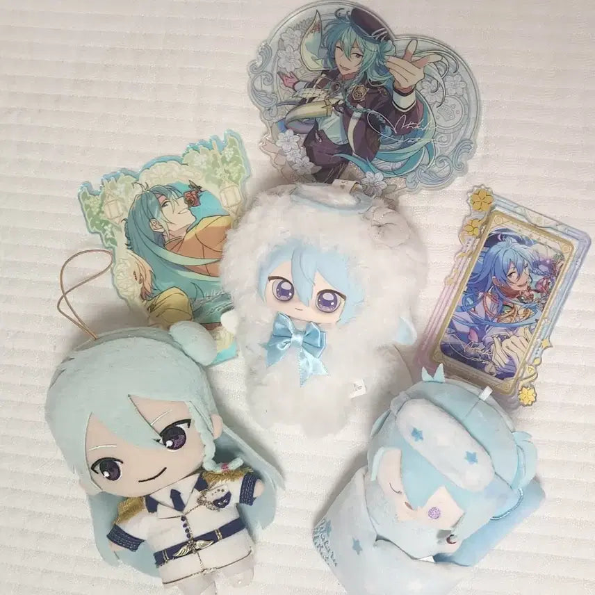 [BUNJANG] Ensemble Stars! Wataru Kaminaga Bundle Set Sleeping Plush Rotating Acrylic Stand / 피네 와타루 일괄 판매 앙부부 샤인 구누이 꿀잠누이 회전아크릴 유사하트아크릴 주년