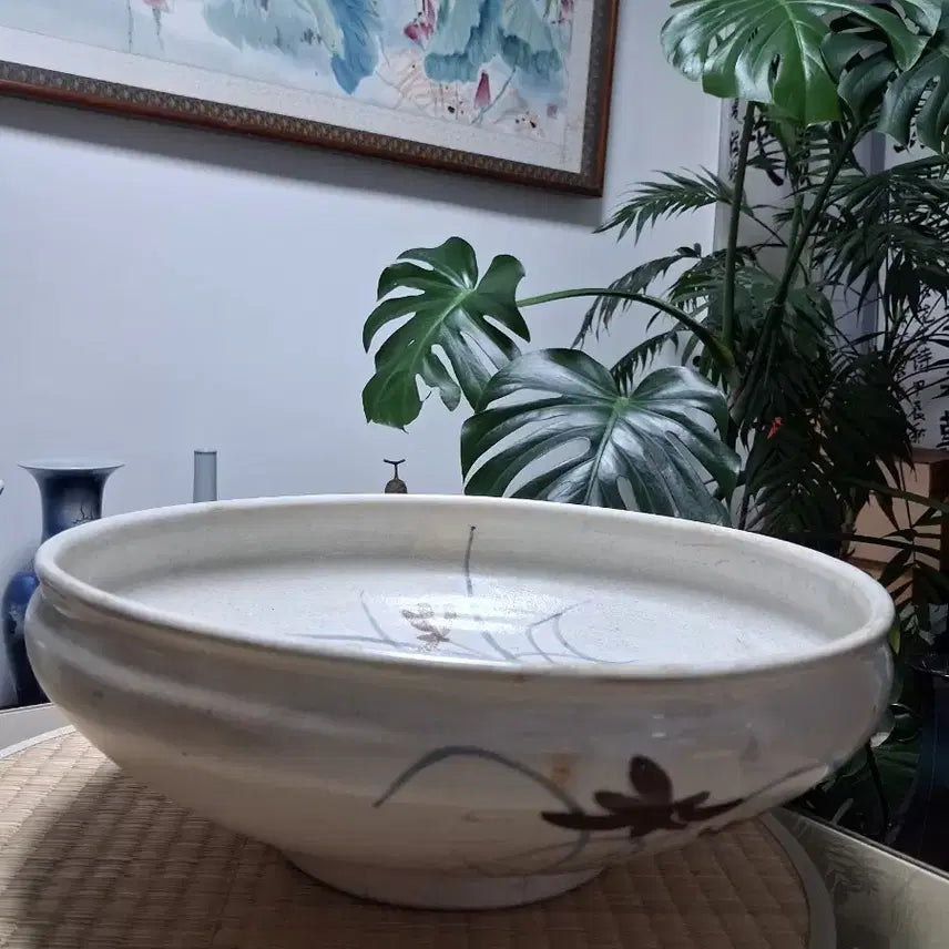 [BUNJANG] Vintage Ceramic Vase Water Basin / 빈티지 도자기 화병 수반 지름30높이12밑단15  굽3센티