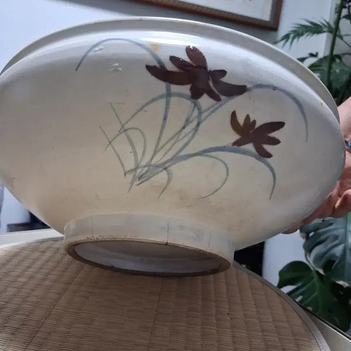 [BUNJANG] Vintage Ceramic Vase Water Basin / 빈티지 도자기 화병 수반 지름30높이12밑단15  굽3센티