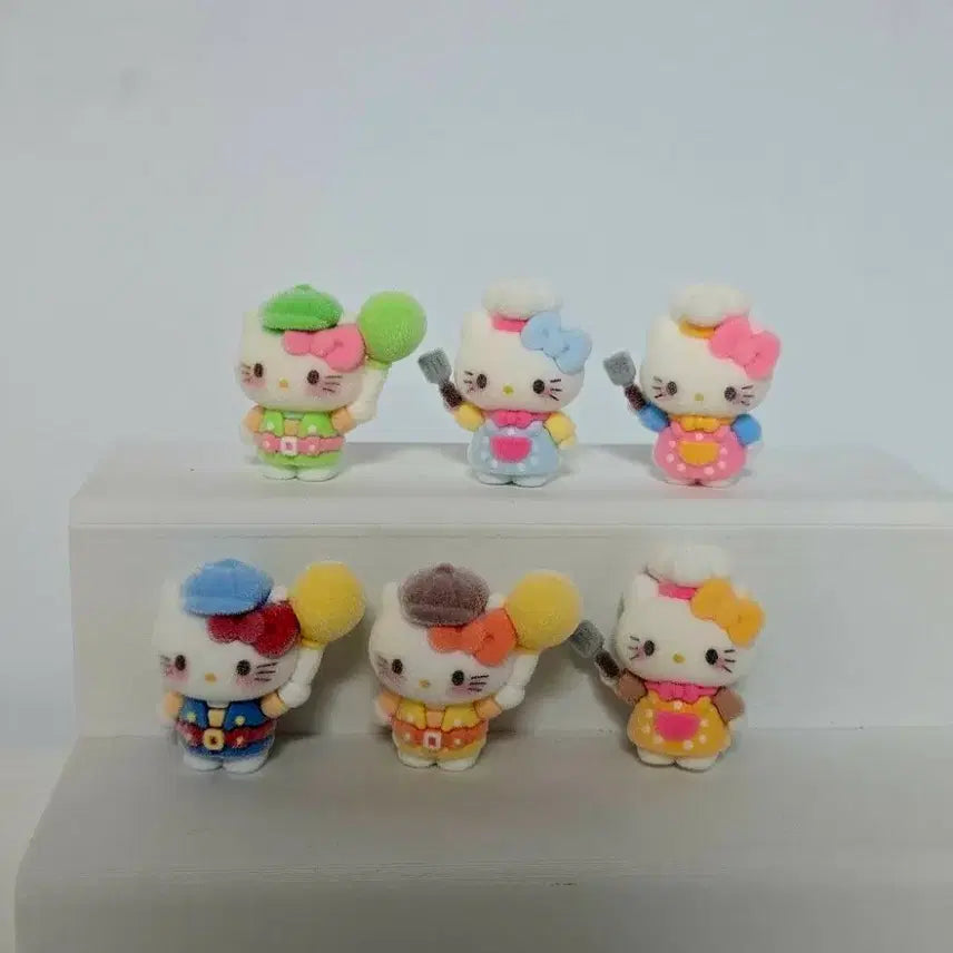 [BUNJANG] Sanrio Hello Kitty Miniature Figure 6-Piece Set / 산리오 헬로키티 미니어처 피규어 6종 세트