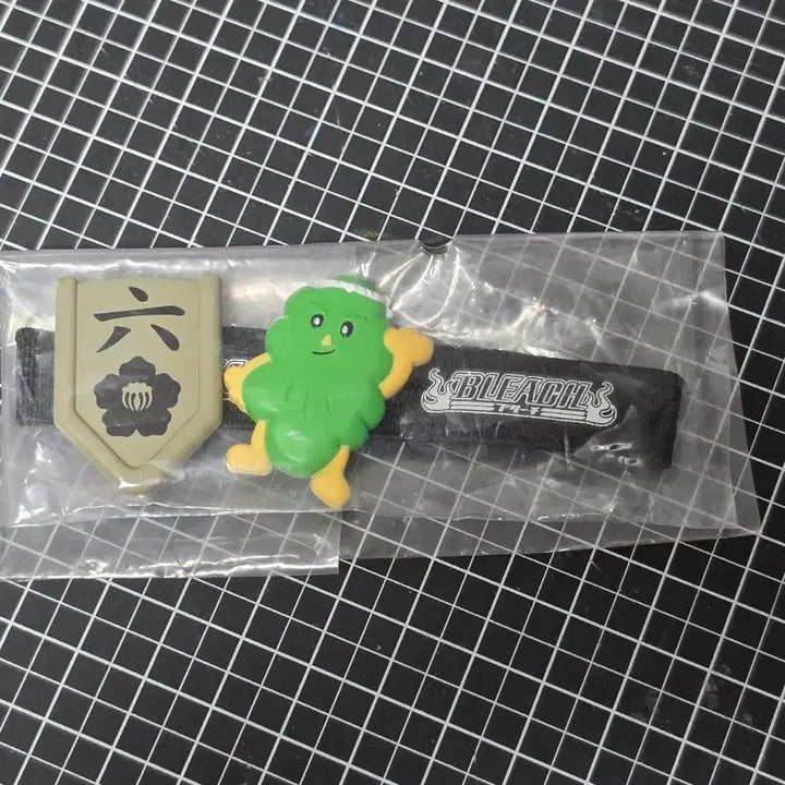 [BUNJANG] Bleach Byakuya "Seaweed Line" Book Band Keychain / [새상품] 블리치 뱌쿠야 미역대사 북밴드 키링 고전 피규어