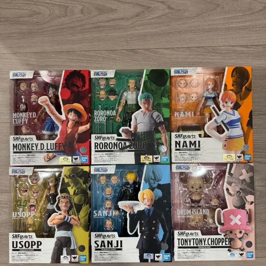 [BUNJANG] One Piece S.H.Figuarts Romance Dawn Action Figure Set / 원피스 SHF 로맨스던 액션 피규어