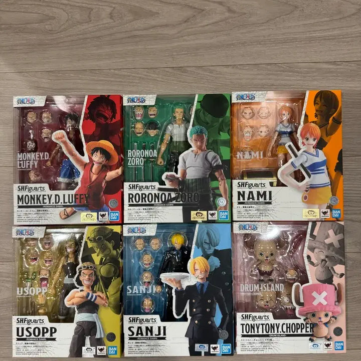 [BUNJANG] One Piece S.H.Figuarts Romance Dawn Action Figure Set / 원피스 SHF 로맨스던 액션 피규어
