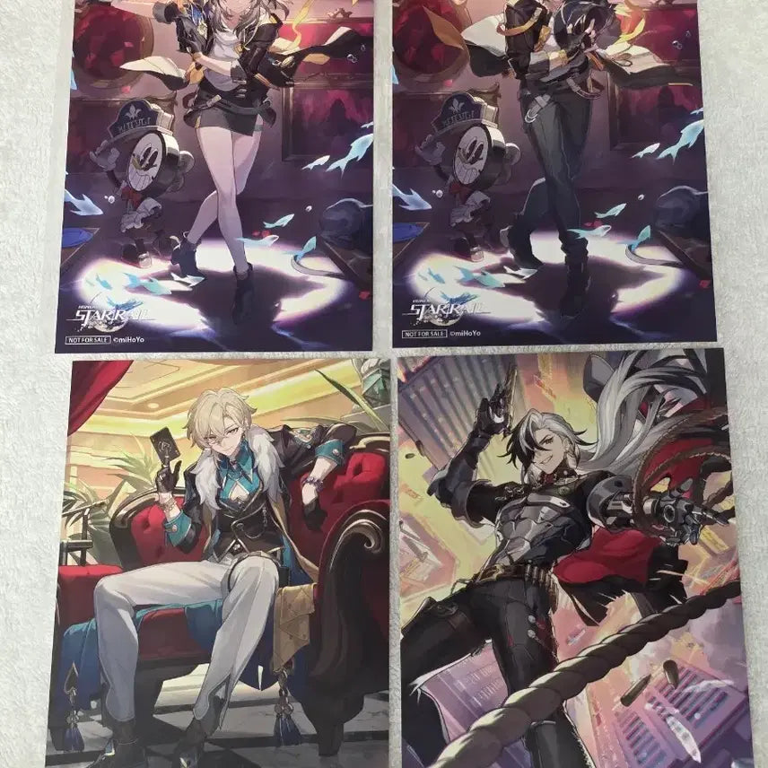 [BUNJANG] Honkai: Star Rail Animate Exclusive Postcard Set / 스타레일 애니메이트 특전 엽서 4종 일괄