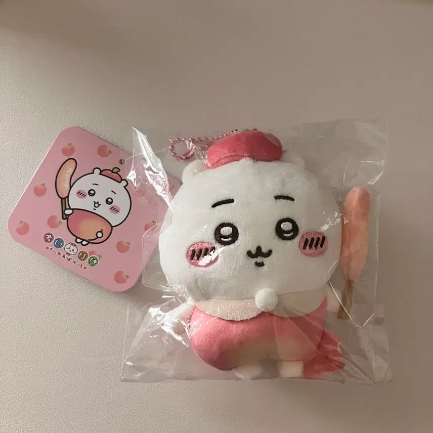 [BUNJANG] Chiikawa Fruit Mascot Peach Plush Keychain / 먼작귀 치이카와 과일 마스코트 복숭아 인형 키링
